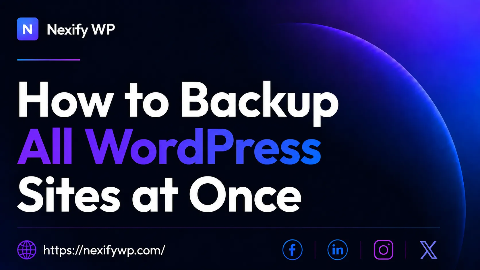 How to Backup All WordPress Sites at Once