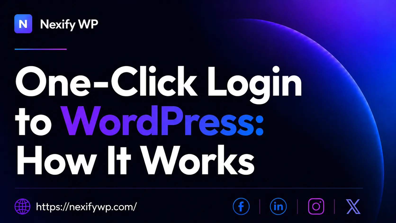 One-Click Login to WordPress How It Works